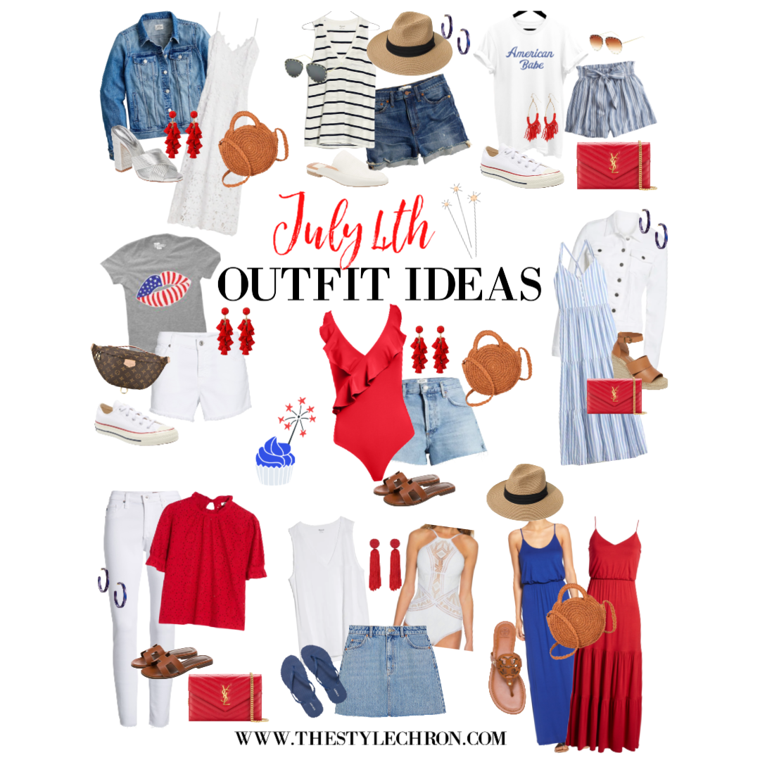 What to Wear - Fourth of July. Outfit Ideas for what to wear!
