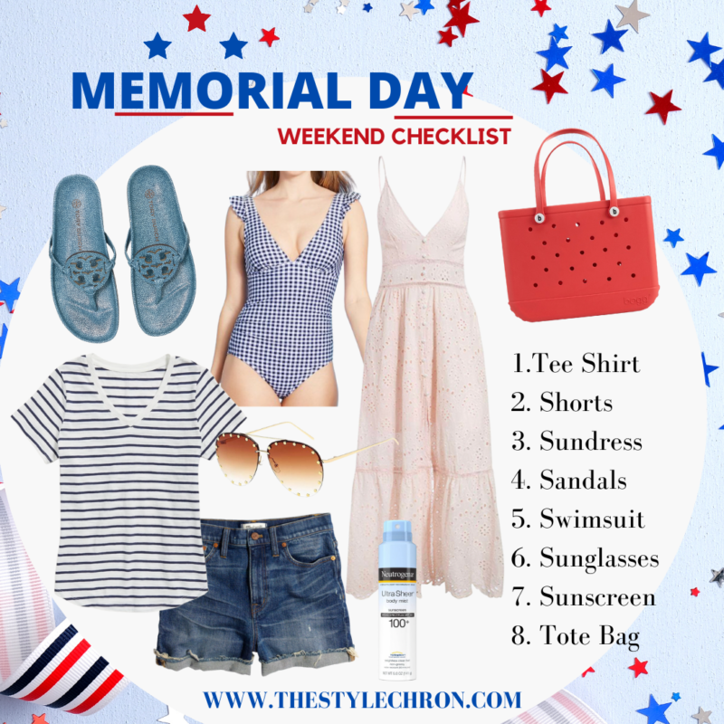 Memorial Day Weekend Checklist