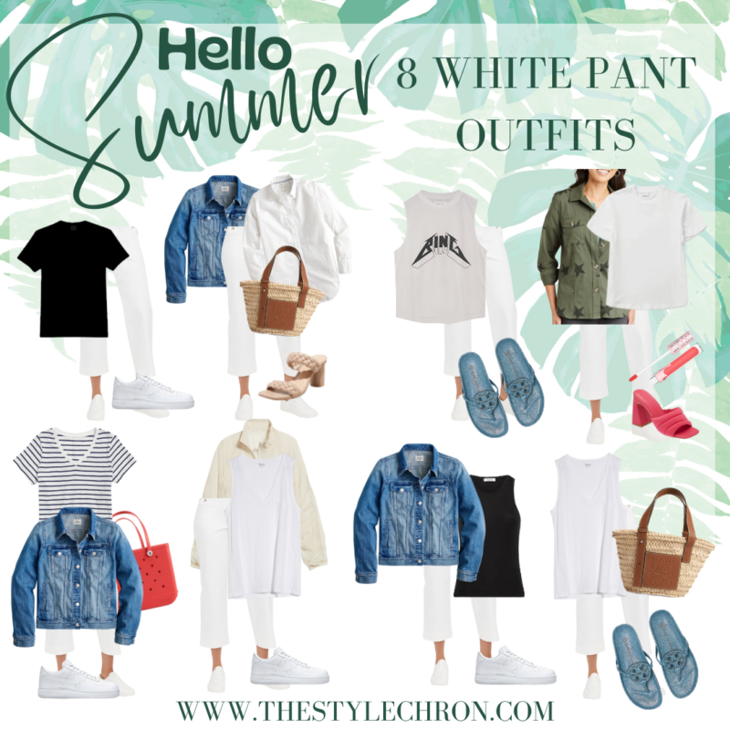 8 WHITE PANT OUTFITS - SUMMER 2022 CAPSULE